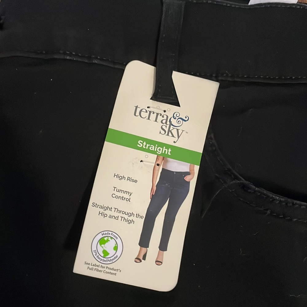 tummy control high rise black jeans